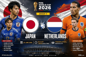 Netherlands vs Japan FIFA 2026