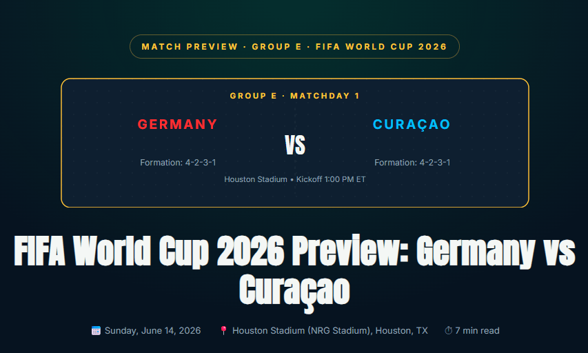 Germany vs Curacao match preview